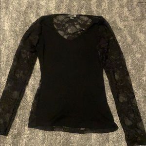 Black laced shirt